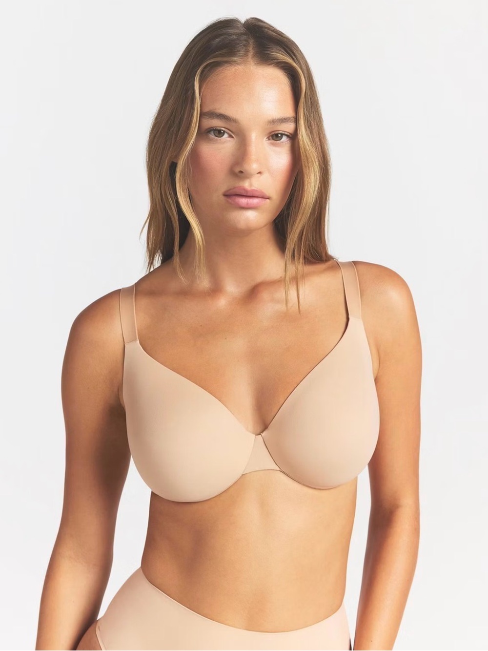 SKIMS Smoothing Intimates Unlined Full Coverage Bra Clay Size 36H